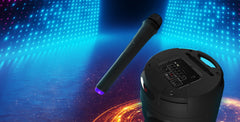 Klipxtreme KLS-601 MagBlaster 2000W 2x 8" Subwoofer Bluetooth Portable Party Speaker With Wireless Mic & Remote Control