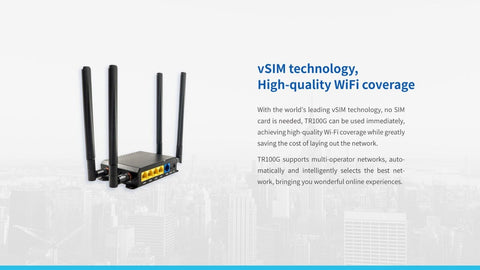 RPS-TR100G Global WiFi Router Worldwide Hotspot Internet Device with SIM Slot