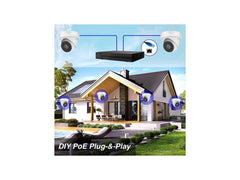 HiLook IK-6288TH-MH/P 8-Channel 4K NVR IP PoE Turret 2TB Surveillance Indoor/Outdoor Camera Kit