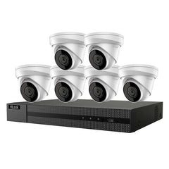 HiLook IK-6288TH-MH/P 8-Channel 4K NVR IP PoE Turret 2TB Surveillance Indoor/Outdoor Camera Kit