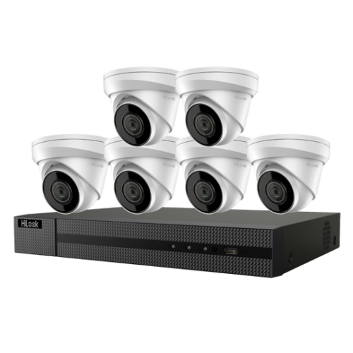 HiLook IK-6288TH-MH/P 8-Channel 4K NVR IP PoE Turret 2TB Surveillance Indoor/Outdoor Camera Kit