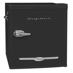 Frigidaire EFR176-BLK 1.6 CU FT Retro Bar Fridge w/ Side Bottle Opener - Black