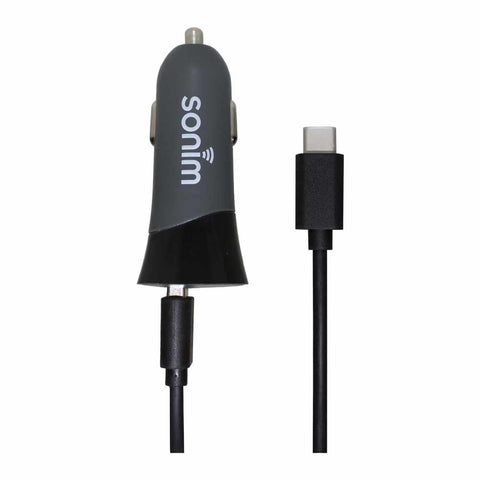 Sonim Car Charger Dual USB Qualcomm 3.0 w/ Type-C Charging Cable 5ft for XP8/XP5s
