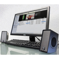 GOgroove SonaVERSE 02 USB-Powered Speakers with Dual Side-Firing Passive Woofers