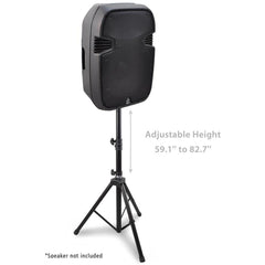 Pyle PSTK103 Dual Universal Speaker Stand Mount Holders, Height Adjustable to 8' Ft. Pair