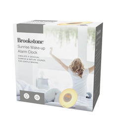 Brookstone BSWK622 Sunrise Rise-N-Shine 'Wake Up' Alarm Clock w/ FM Radio & Ambient Noise Sound Mode