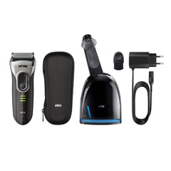 Braun Series 3 ProSkin 3090cc Rechargeable Electric Shaver w/ Clean & Charge Station