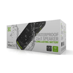 Klipxtreme KBS-800 Vibe360 2-In-1 TWS Stereo 20W Portable Bluetooth Speaker