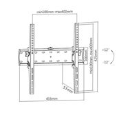 Brateck Super Economy Tilt TV Wall Mount for 32"-55" LED/LCD Flat Panel TV's