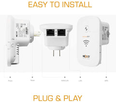 Nexxt Kronos301 AEIEL304U2 Range Extender Wireless Wall Plug Design