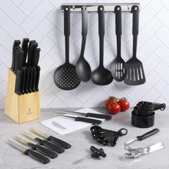 Gibson Home Flare 41-Piece Cutlery & Kitchen Tools Combo Set