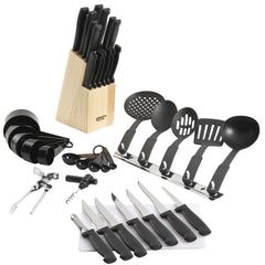Gibson Home Flare 41-Piece Cutlery & Kitchen Tools Combo Set