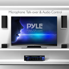 Pyle Pro PT110 80W AC/DC Microphone PA Mono Amplifier/Mixer