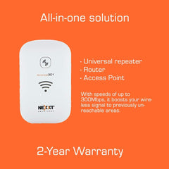 Nexxt Kronos301 AEIEL304U2 Range Extender Wireless Wall Plug Design