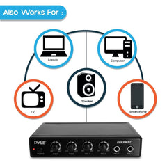 Pyle PDKRMX2 Karaoke Sound and Audio Control Mixer System.