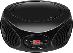 GPX BCB119B Portable Wireless Bluetooth FM Radio CD Player Boombox