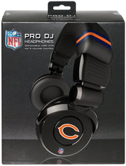 iHip NFH26CHB NFL Chicago Bears Black DJ Headphone w/In-Line Mic/Volume