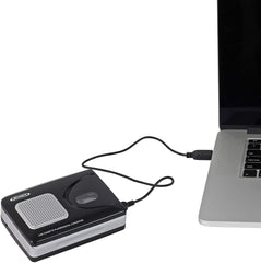 Jensen SCR-90 Stereo USB Cassette Player with Built-in Speaker and Encoding to Computer