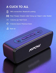 Mpow BH264A SoundHot R6 IPX7 Waterproof Portable Bluetooth Speaker with Bass+ & Hi-Fi Stereo