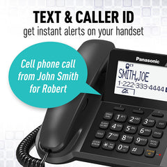 Panasonic KX-TGF383M Link2Cell Bluetooth Corded / Cordless Phone and Answering Machine with 3 Cordless Handsets