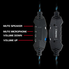 Enhance ENVOH7L100BLEW Voltaic PRO USB Gaming Headset Voltaic with 7.1 Surround Sound