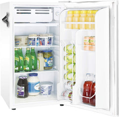 Frigidaire Retro EFR376 3.2 cu ft Mini Bar Fridge w/ Side Bottle Opener - White