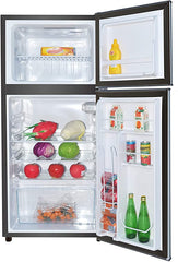 RCA RFR459 4.5 CU FT Compact 2 Door Fridge/Freezer Combination Stainless Steel