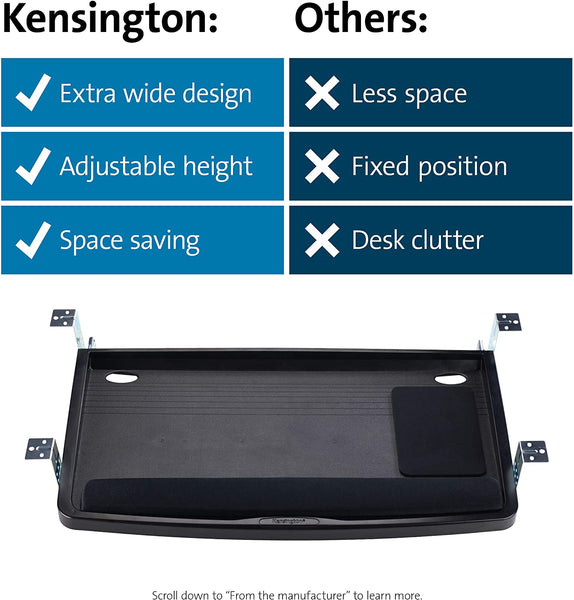 Kensington SmartFit 611012 Underdesk Comfort Keyboard Drawer