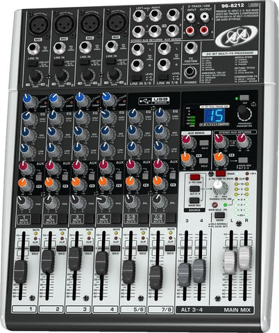 Acoustic Audio 96-8212 12 Channels Premium USB Audio Mixer