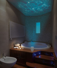 Brookstone BSHLWAVE Battery Powered Projection Lights w/ Wave Sounds