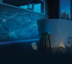Brookstone BSHLWAVE Battery Powered Projection Lights w/ Wave Sounds