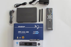 Edision mio 4K UHD HEVC h.265 DVB-S2X FTA STB E2 OS Linux Grey