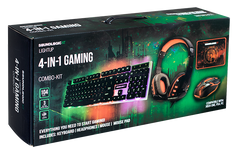 Soundlogic XT GSC-4/1791 Light-Up 4-IN-1 Gaming Combo Kit