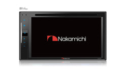 Nakamichi NA2300 6.2" 2-DIN Multimedia Receiver Built-in Bluetooth Touch Screen Full Glass Capacitive Screen with DVD MP3 Player