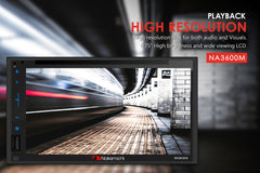 Nakamichi NA3600M Double-Din 6.75" Touchscreen Car Audio Media Receiver with Android Link and Bluetooth