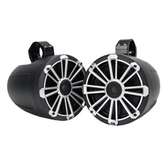 MB Quart NPT1-120 Black 8" Coaxial Wake Tower Speaker With Interchangeable Grilles & Mounting Hardware Pair