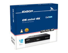 Edision OS Mini 4K UHD DVB S2X E2 Linux Satellite Receiver FTA Free to air