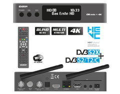 Edision OS Mio+ 4K DVBS2X / DVBS2 Dual Tuner FTA STB Free to air