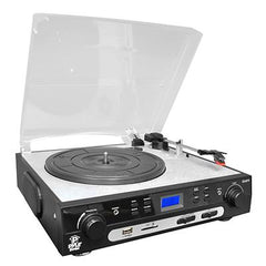 Pyle Pro PLTTB9U USB Turntable With direct-to-digital USB/SD Card Encoder & Built-in AM/FM Radio