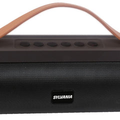 Sylvania Tube Wireless Bluetooth Speaker with Leather Strap USB FM Radio