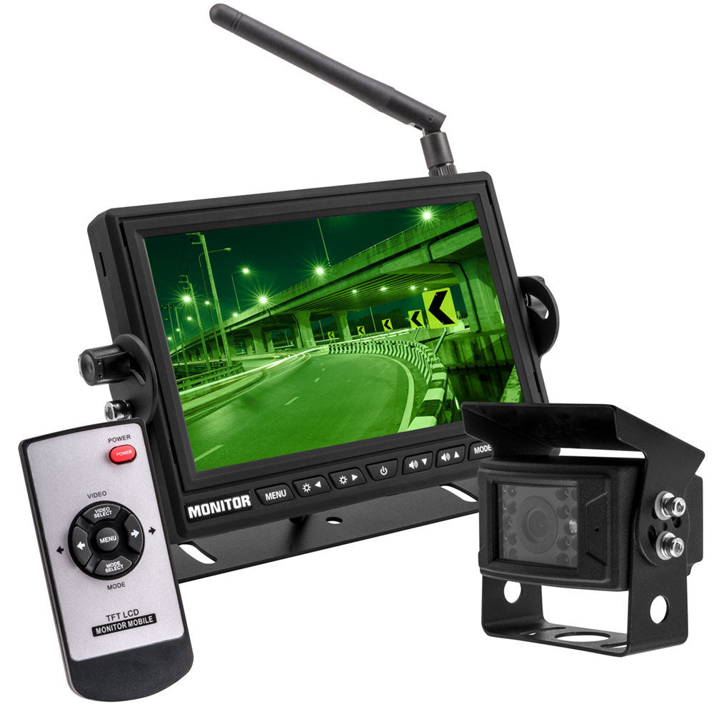 iBeam TE-WMSC 7” Wireless Dash Mount Single Input With Wireless Camera