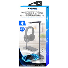 Xtreme XWC8-1025-BLK 10W Headphone Stand With Wireless Charging - Black