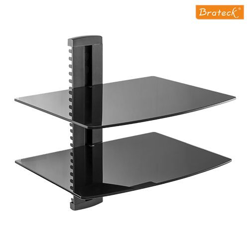 Brateck Double (2) Components DVD wall mount shelves floating shelf