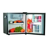 Frigidaire EFR176-BLK 1.6 CU FT Retro Bar Fridge w/ Side Bottle Opener - Black