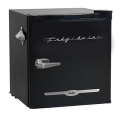 Frigidaire EFR176-BLK 1.6 CU FT Retro Bar Fridge w/ Side Bottle Opener - Black