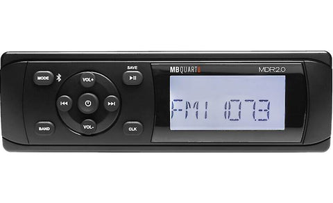 MB Quart MDR2.0 Multimedia Digital Receiver With 200 Watt Internal Amplifier AM/FM/Weather Band, Bltooth