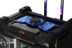 Klipxtreme KWS-920 Bluetooth Speaker BigBash 6000W 12in Subwoofer 2 -5in Tweeters 2x Wireless Mic Remote Control LED Lights Retractable Handle w/ Wheels