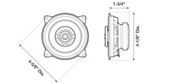 Pioneer TS-G1020S 4" 2-Way 210W Max Power IMPP Cone 1-3/16" Tweeter Coaxial Speakers (Pair)