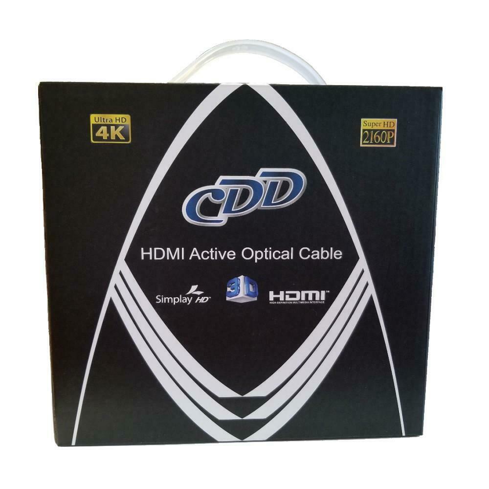 CDD High Speed HDMI 2.0 Active Optical Cable Long Length 4K 18 GBS