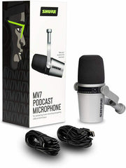 Shure MV7 USB Podcast Microphone for Podcasting Recording Live Streaming & Games